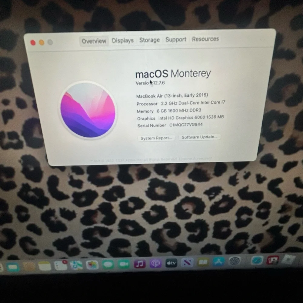 MacBook Air 2015 13” i7 - Great Condition (Small Battery Issue)
